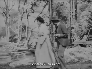 Pirmais vintāža hardcore jāšanās video 1900s 1900s retro