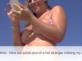 Exibicionista esposa urze vs praia voyeur: grátis porno c4