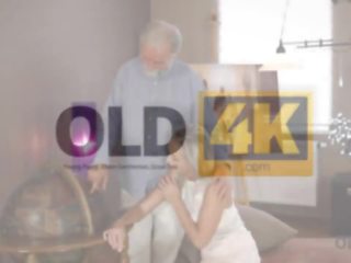 Old4k Handsome Old Dad Satisfies Winsome Mistress in.